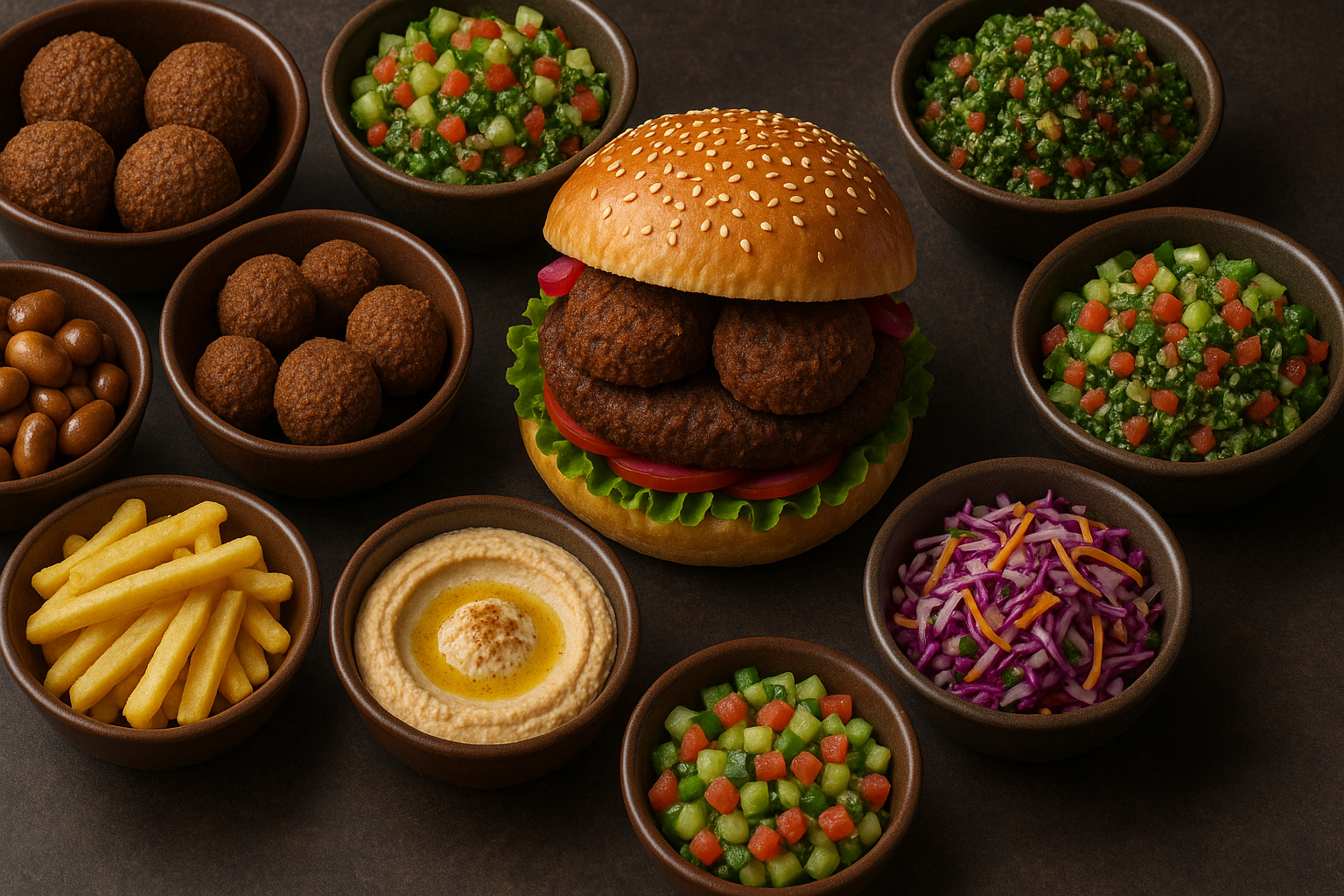 Burger mit Kräutern